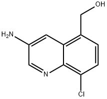 (3-氨基-8-氯喹啉-5-基)甲醇,1207187-34-5,结构式