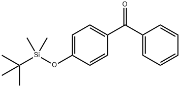 (4-(tert-ButyldiMethylsilanyloxy)phenyl)phenylMethanone Struktur
