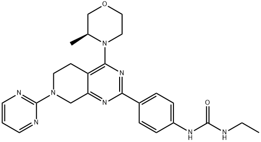 MTOR inhibitor|N-乙基-N'-[4-[5,6,7,8-四氢-4-[(3S)-3-甲基-4-吗啉基]-7-(2-嘧啶基)吡啶并[3,4-D]嘧啶-2-基]苯基]脲