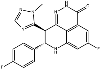 (8S,9R)-5-氟-8-(4-氟苯基)-2,7,8,9-四氢-9-(1-甲基-1H-1,2,4-三唑-5-基)-3H-吡啶并[4,3,2-DE]酞嗪-3-酮 结构式