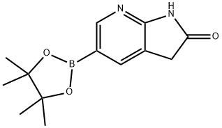 5-(四甲基-1,3,2-二氧杂环戊硼烷-2-基)-1H,2H,3H-吡咯并[2,3-B]吡啶-2-酮, 1207623-97-9, 结构式