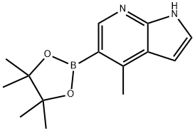 4-Methyl-7-azaindole-5-boronic acid pinacol ester Structure