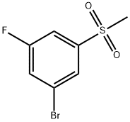 Benzene, 1-broMo-3-fluoro-5-(Methylsulfonyl) Struktur