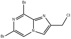 6,8-Dibromo-2-chloromethylimidazo[1,2-a]pyrazine Structure