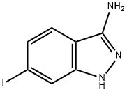6-碘-1H-吲唑-3-胺 结构式