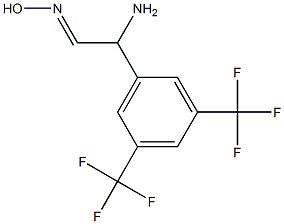 2-amino-2-(3,5-bis(trifluoromethyl)phenyl)acetaldehydeoxime Structure