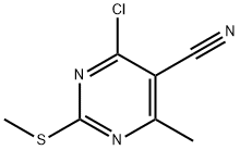 4-Chloro-6-Methyl-2-(Methylthio)pyriMidine-5-carbonitrile Structure