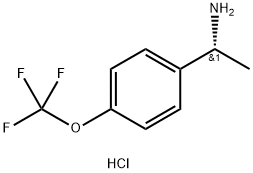 (R)-1-(4-(三氟甲氧基)苯基)乙胺盐酸盐, 1208989-29-0, 结构式