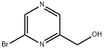(6-ブロモピラジン-2-イル)メタノール 化学構造式