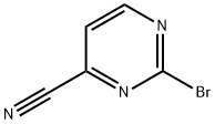 2-溴嘧啶-4-甲腈 结构式