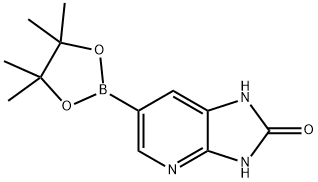 6-(4,4,5,5-四甲基-1,3,2-二氧杂环戊硼烷-2-基)-咪唑并[4,5-B]吡啶-2(3H)-酮,1209485-79-9,结构式