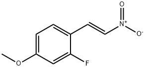 反-2-氟-4-甲氧基-Β-硝基苯乙 结构式