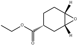 (1R,3R,6S)-7-オキサビシクロ[4.1.0]ヘプタン-3-カルボン酸エチルエステル 化学構造式