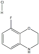 8-Fluoro-3,4-dihydro-2H-benzo[b][1,4]oxazine hydrochloride 结构式