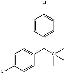 bis(4-chlorophenyl)methyl-trimethyl-silane Structure