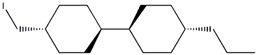 [trans(trans)]-4-(Iodomethyl)-4'-propyl-1,1'-bicyclohexyl Struktur