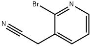 2-(2-溴吡啶-3-基)乙腈 结构式