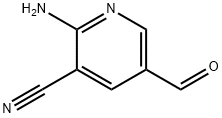2-AMino-5-forMylnicotinonitrile Struktur
