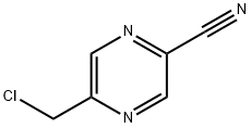 5-(Chloromethyl)-2-pyrazinecarbonitrile Struktur