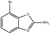 7-ブロモベンゾ[D]オキサゾール-2-アミン 化学構造式