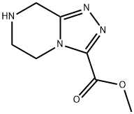 METHYL 5,6,7,8-TETRAHYDRO-[1,2,4]TRIAZOLO[4,3-A]PYRAZINE-3-CARBOXYLATE Struktur