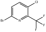 6-溴-3-氯-2-(三氟甲基)吡啶 结构式
