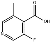3-Fluoro-5-Methylisonicotinic acid Struktur