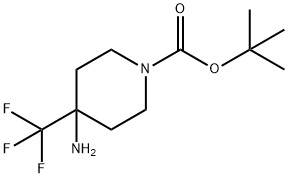 1-Boc-4-aMino-4-trifluoroMethylpiperidine Structure