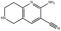 2-aMino-5,6,7,8-tetrahydro-1,6-naphthyridine-3-carbonitrile Struktur