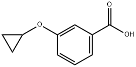 3-Cyclopropoxy-benzoic acid Struktur