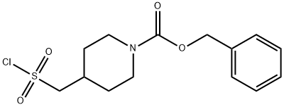 benzyl 4-((chlorosulfonyl)Methyl)piperidine-1-carboxylate Struktur