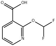 2-(difluoroMethoxy)pyridine-3-carboxylic acid Struktur