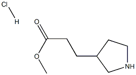 Methyl 3-(pyrrolidine-3-yl)propanoate hydrochloride Struktur