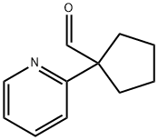 1-Pyridin-2-yl-cyclopentanecarbaldehyde,1211594-98-7,结构式