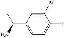 (alphaS)-3-BroMo-4-fluoro-alpha-MethylbenzeneMethanaMine Struktur