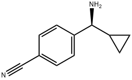 4-[(S)-氨基环丙基甲基]苯腈, 1212833-54-9, 结构式