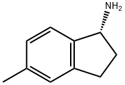 (1R)-5-甲基-2,3-二氢-1H-茚-1-胺 结构式