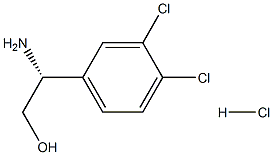 (2R)-2-aMino-2-(3,4-dichlorophenyl)ethanol HCl Struktur