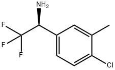 (1S)-1-(4-CHLORO-3-METHYLPHENYL)-2,2,2-TRIFLUOROETHYLAMINE Structure