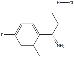 (ΑS)-Α-乙基-4-氟-2-甲基苯甲胺,1213151-68-8,结构式