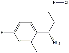 (ΑS)-Α-乙基-4-氟-2-甲基苯甲胺, 1213151-68-8, 结构式