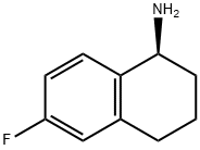 (1S)-6-フルオロ-1,2,3,4-テトラヒドロナフタレン-1-アミン 化学構造式