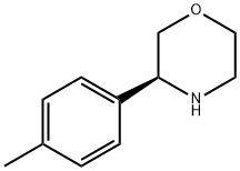 (3S)-3-(4-METHYLPHENYL)MORPHOLINE 化学構造式