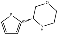 (S)-3-(噻吩-2-基)吗啉, 1213662-44-2, 结构式