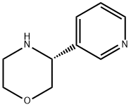 (R)-3-(Pyridin-3-yl)Morpholine 化学構造式