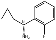 (R)-环丙基(2-氟苯基)甲胺盐酸盐 结构式