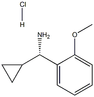 (1S)环丙基(2-甲氧基苯基)甲胺盐酸盐 结构式