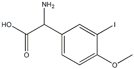 3-碘-4-甲氧基苯-甘氨酸, 1213969-51-7, 结构式
