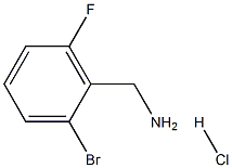 2-BroMo-6-fluorobenzylaMine hydrochloride, 96% Struktur