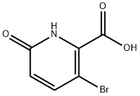 3-Bromo-6-hydroxy-2-pyridinecarboxylic acid Struktur